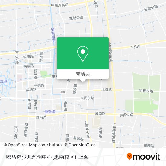 嘟马奇少儿艺创中心(惠南校区)地图