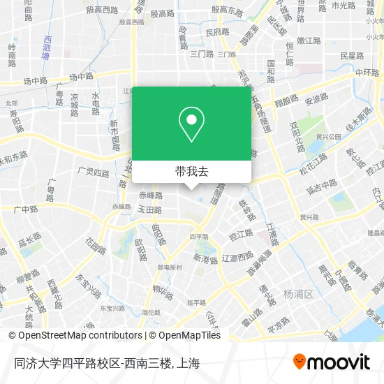 同济大学四平路校区-西南三楼地图