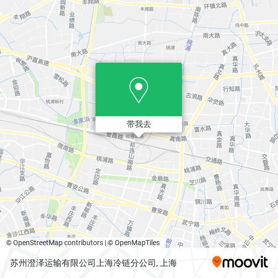 苏州澄泽运输有限公司上海冷链分公司地图