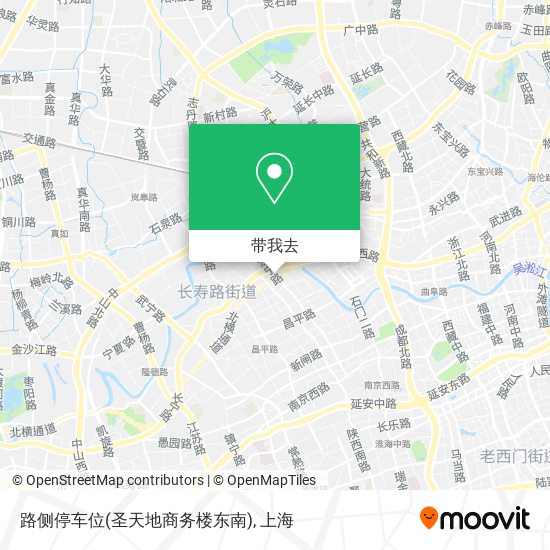 路侧停车位(圣天地商务楼东南)地图