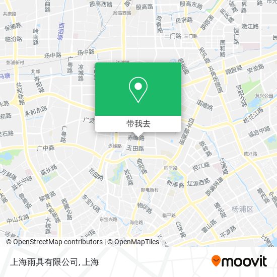 上海雨具有限公司地图