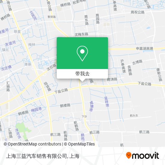 上海三益汽车销售有限公司地图