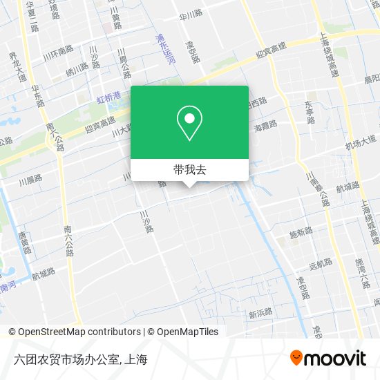 六团农贸市场办公室地图
