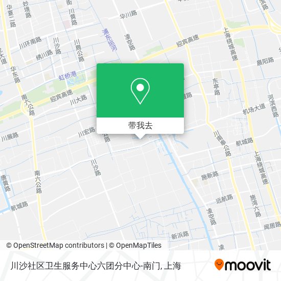 川沙社区卫生服务中心六团分中心-南门地图