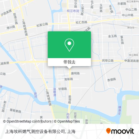 上海埃科燃气测控设备有限公司地图