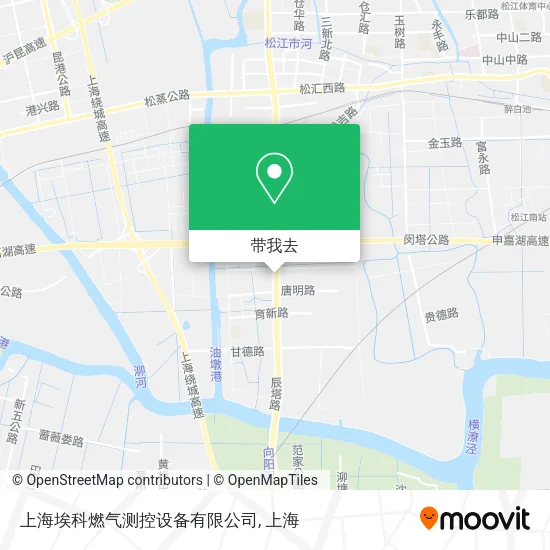 上海埃科燃气测控设备有限公司地图