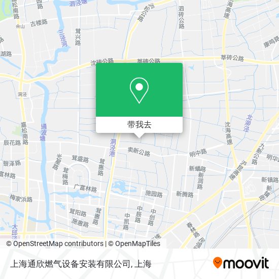 上海通欣燃气设备安装有限公司地图