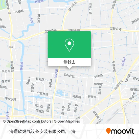 上海通欣燃气设备安装有限公司地图