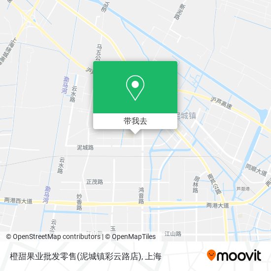 橙甜果业批发零售(泥城镇彩云路店)地图