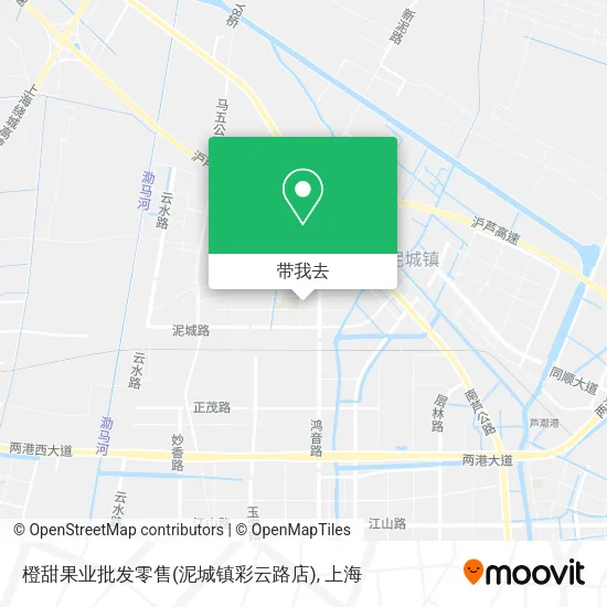 橙甜果业批发零售(泥城镇彩云路店)地图