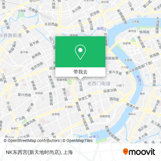 NK东西宫(新天地时尚店)地图