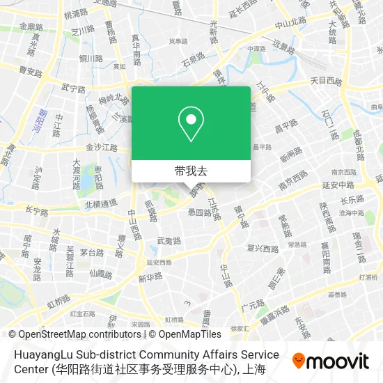 HuayangLu Sub-district Community Affairs Service Center (华阳路街道社区事务受理服务中心)地图
