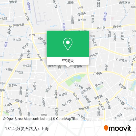 1314茶(灵石路店)地图