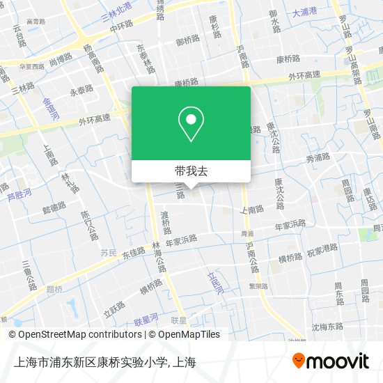 上海市浦东新区康桥实验小学地图