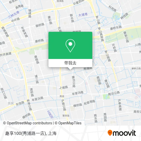 趣享100(秀浦路一店)地图