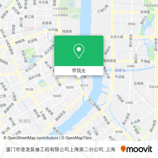 厦门市港龙装修工程有限公司上海第二分公司地图