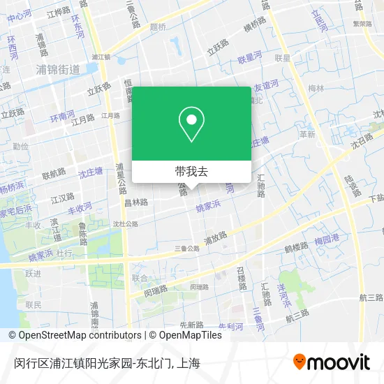 闵行区浦江镇阳光家园-东北门地图