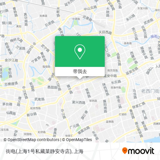 街电(上海1号私藏菜静安寺店)地图