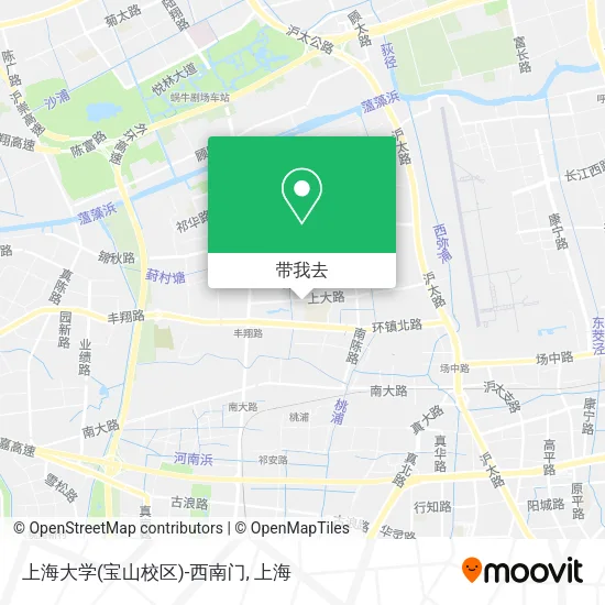 上海大学(宝山校区)-西南门地图