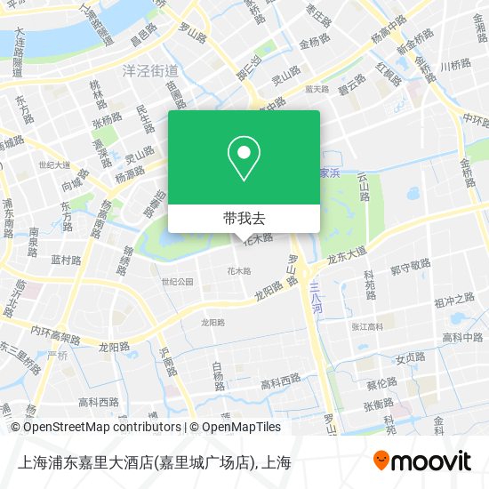 上海浦东嘉里大酒店(嘉里城广场店)地图