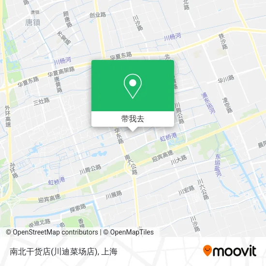 南北干货店(川迪菜场店)地图