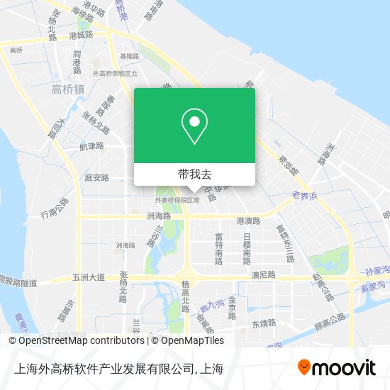上海外高桥软件产业发展有限公司地图