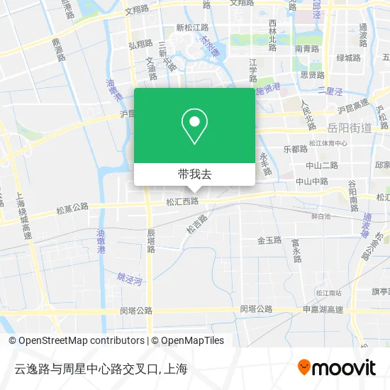 云逸路与周星中心路交叉口地图