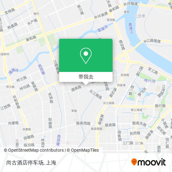 尚古酒店停车场地图