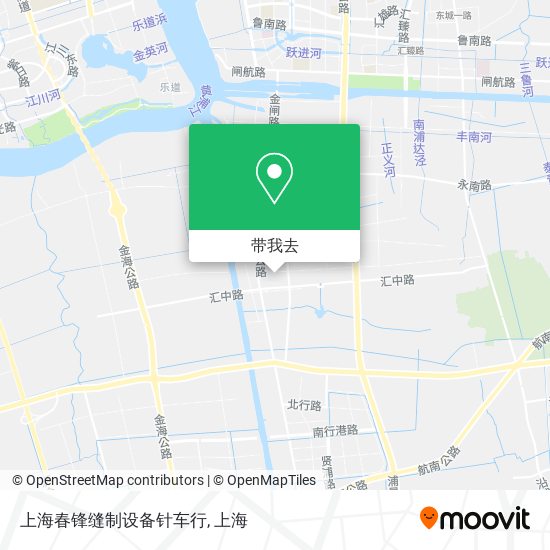 上海春锋缝制设备针车行地图