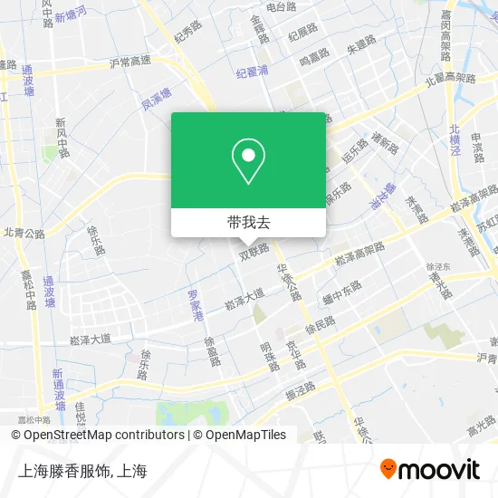 上海滕香服饰地图