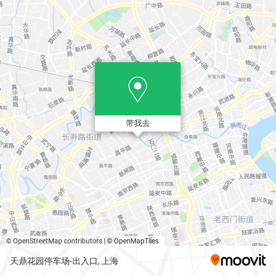 天鼎花园停车场-出入口地图