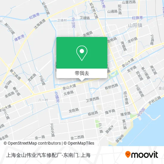 上海金山伟业汽车修配厂-东南门地图