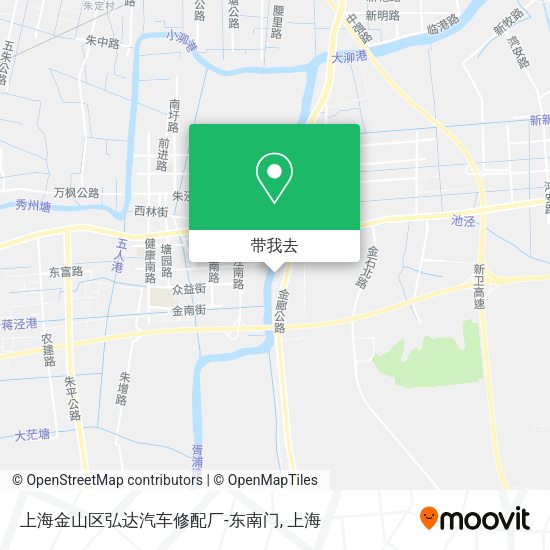 上海金山区弘达汽车修配厂-东南门地图