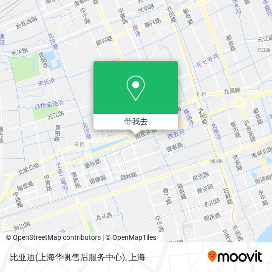比亚迪(上海华帆售后服务中心)地图