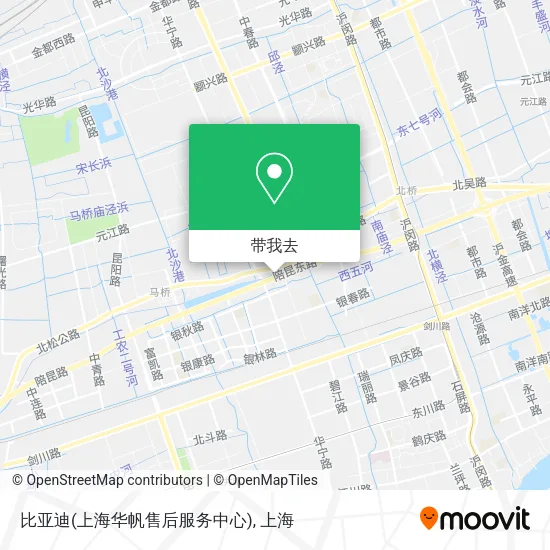 比亚迪(上海华帆售后服务中心)地图