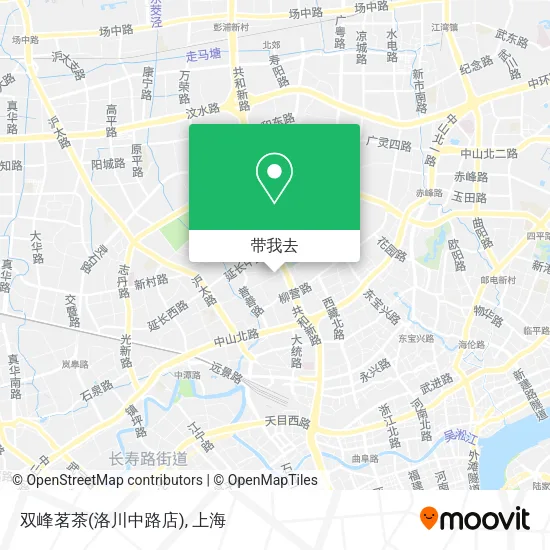 双峰茗茶(洛川中路店)地图