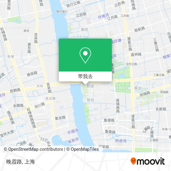 晚霞路地图