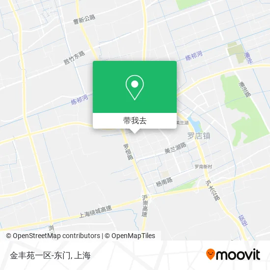 金丰苑一区-东门地图
