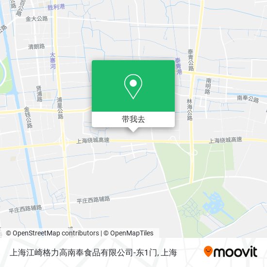 上海江崎格力高南奉食品有限公司-东1门地图