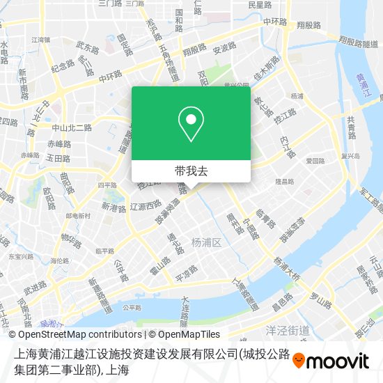 上海黄浦江越江设施投资建设发展有限公司(城投公路集团第二事业部)地图