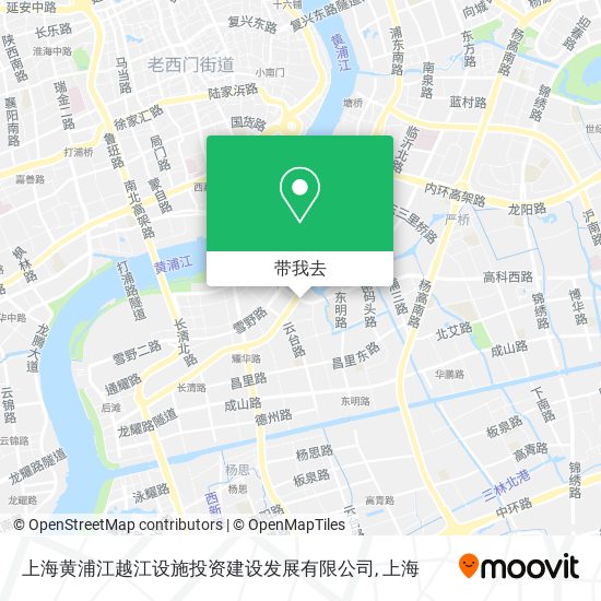 上海黄浦江越江设施投资建设发展有限公司地图