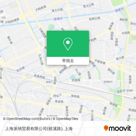 上海派纳贸易有限公司(槎溪路)地图