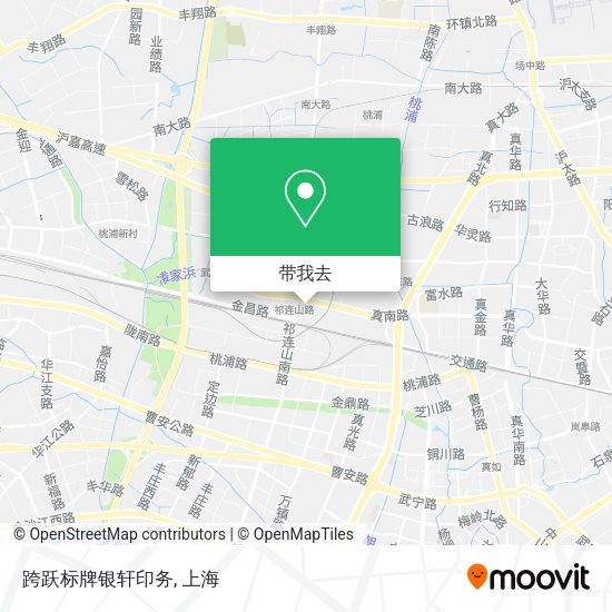 跨跃标牌银轩印务地图