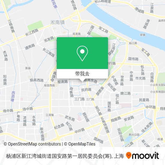 杨浦区新江湾城街道国安路第一居民委员会(筹)地图