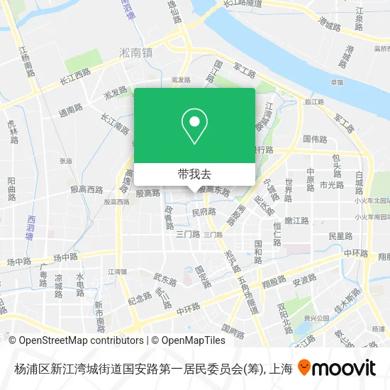 杨浦区新江湾城街道国安路第一居民委员会(筹)地图