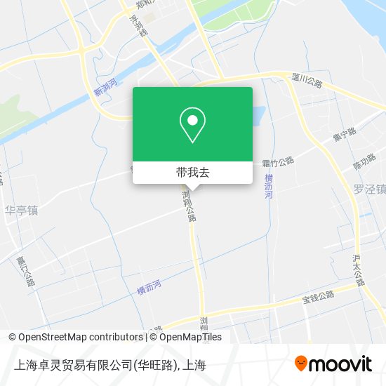 上海卓灵贸易有限公司(华旺路)地图