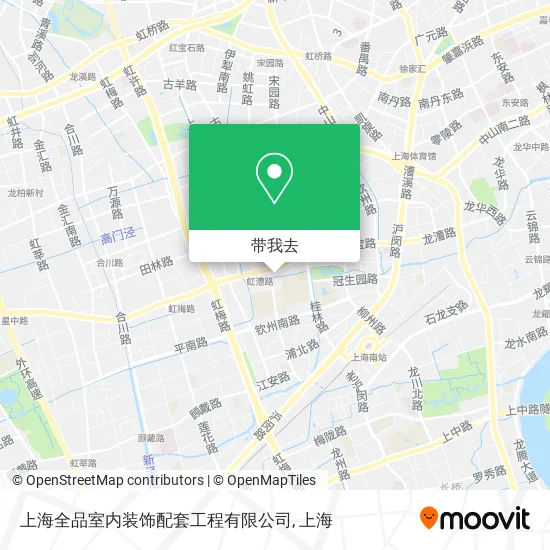 上海全品室内装饰配套工程有限公司地图