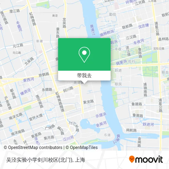 吴泾实验小学剑川校区(北门)地图