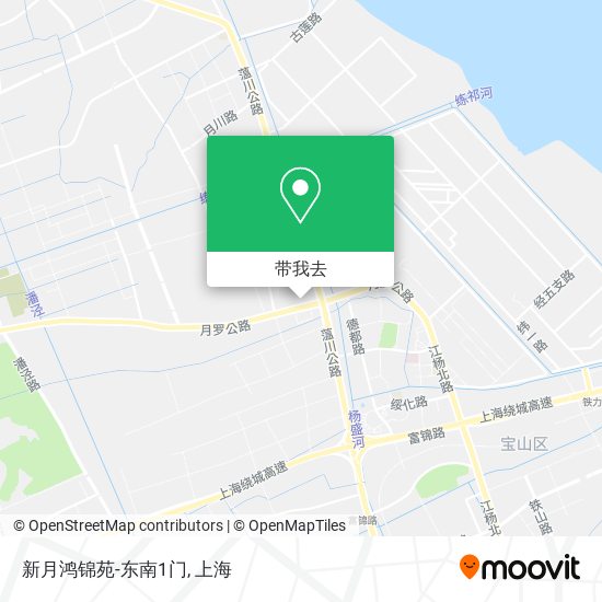 新月鸿锦苑-东南1门地图