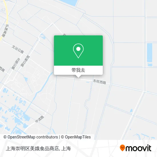 上海崇明区美娥食品商店地图
